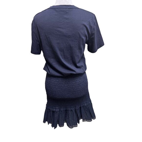 Veronica Beard Navy Blue Aberdeen Cotton Dress Size XS - Picture 5 of 9